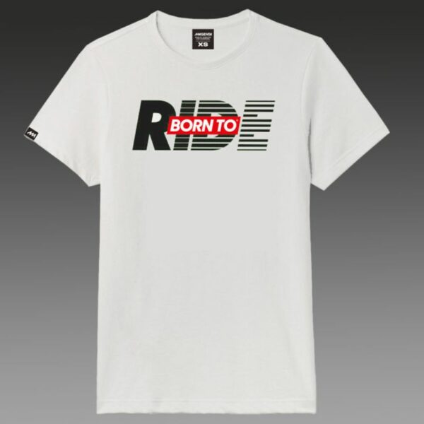Remera Magenta “Born to Ride” blanca