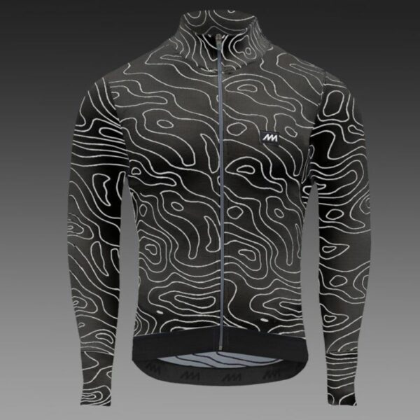 Campera Magenta Relief Negra