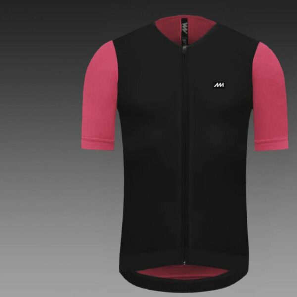 Jersey Magenta Melange Escalador Negro/Rosa